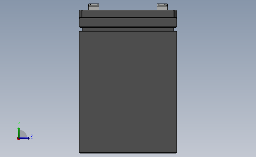 12V 12Ah 密封电池sw 左侧视图