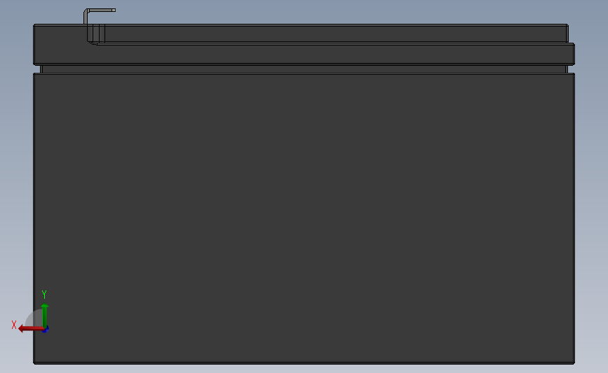 12V 12Ah 密封电池sw 背面视图