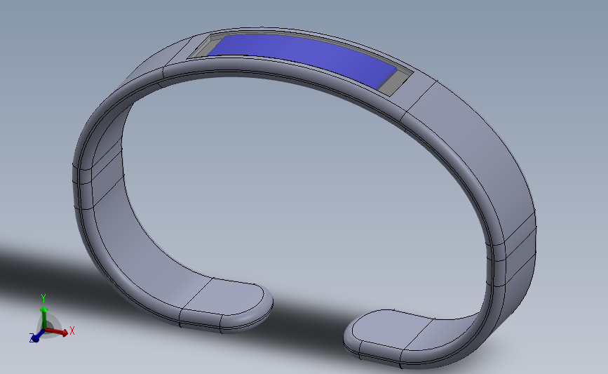 智能手链智能手环电子产品solidworks