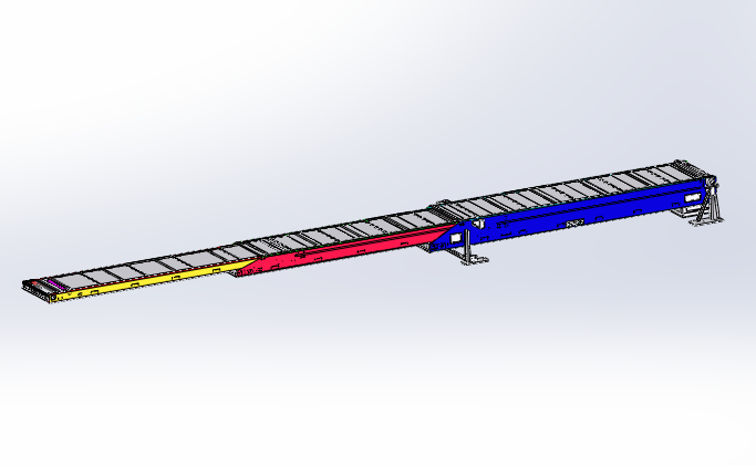 伸缩带式输送机 Solidworks 2014 模型图纸下载 懒石网