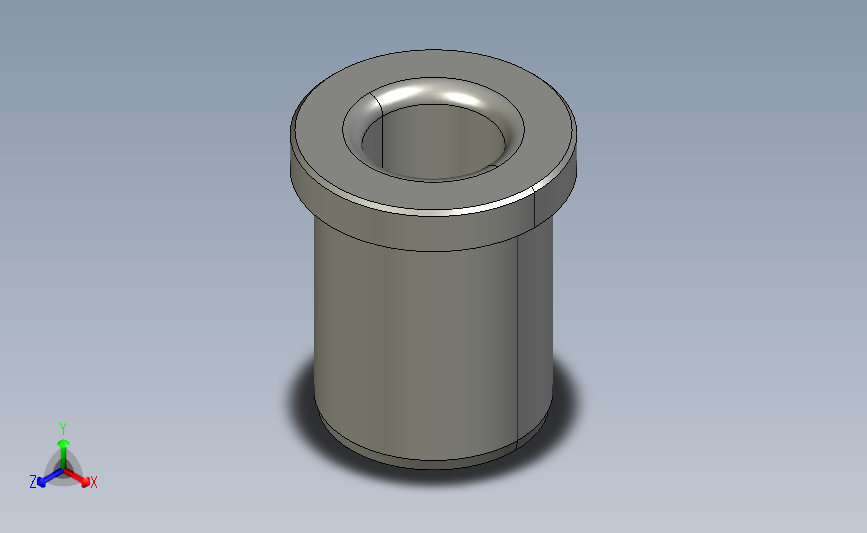 bufa-d15-l30精密衬套-法兰型.stp
