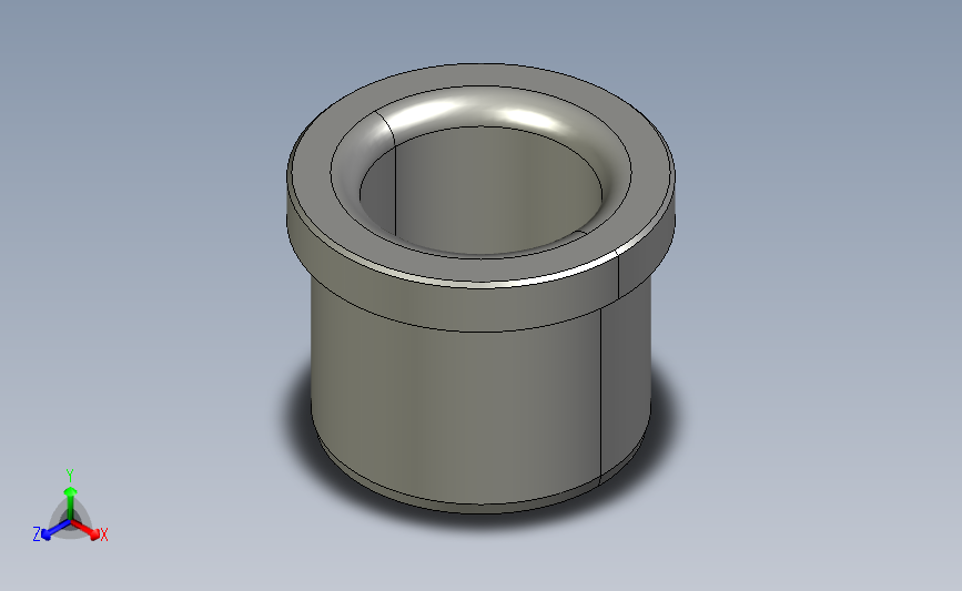 bufa-d25-l25精密衬套-法兰型.stp