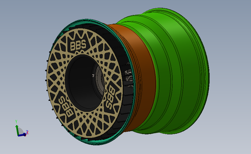 BBS E50,E55 16x13 带涡轮风扇罩sw