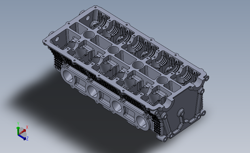 4 缸头发动机16vSW STP_SOLIDWORKS 2019_模型图纸下载 – 懒石网