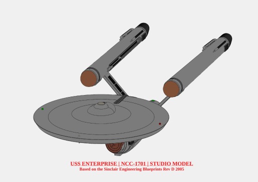 USS Enterprise NCC-1701 星际迷航企业号空间飞船