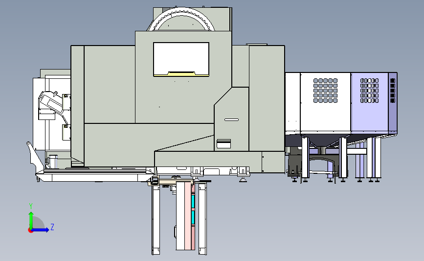vc400 -haas CNC数控 4 轴加工中心模型_STEP_模型图纸下载 – 懒石网