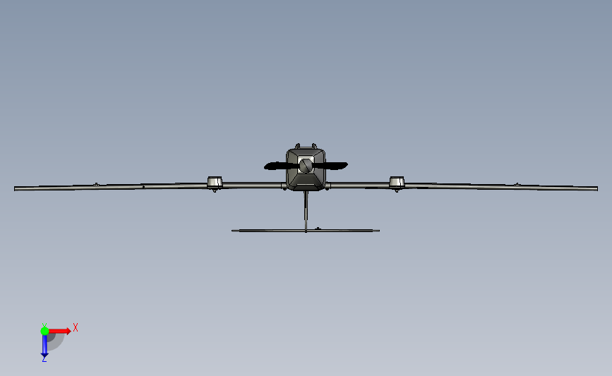 VTOL 垂直起降无人机_STEP_模型图纸下载 – 懒石网