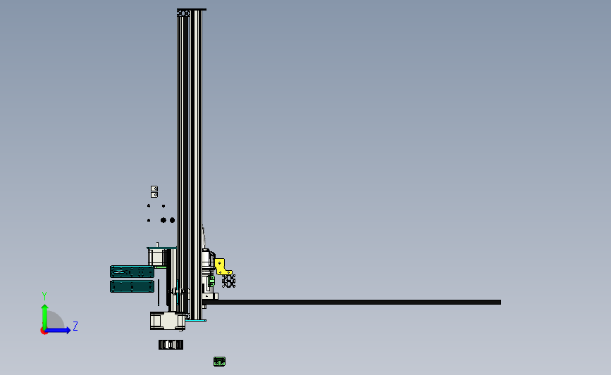 x-carve 3D打印机雕刻机三轴移动平台step sw 750mm 750mm 120mm 左侧视图