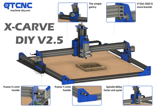 X-Carve两轴激光雕刻机激光CNC DWG STEP Fusion360