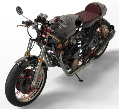 yamaha雅马哈xs650超级动力摩托车STEP cafe racer