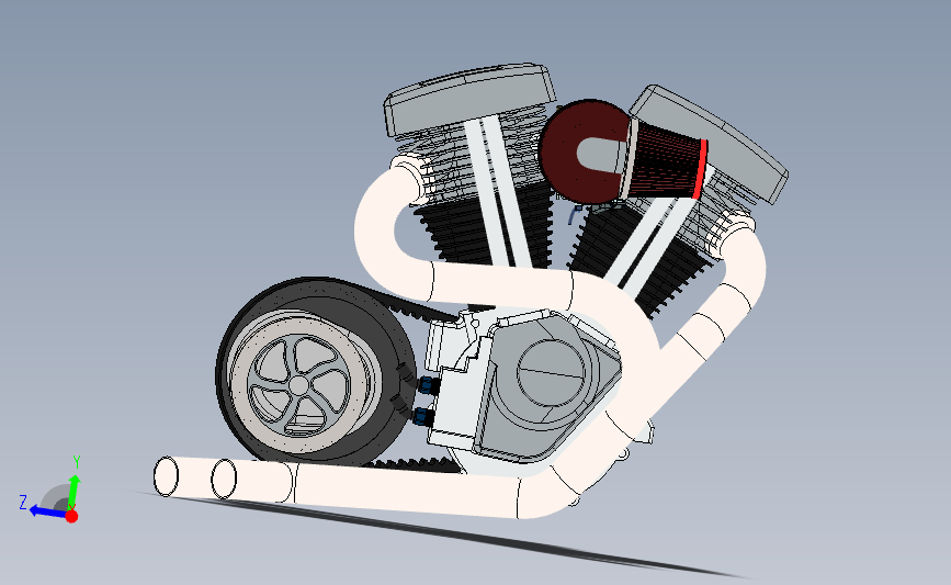 哈雷戴维森 Evo 发动机sw_SOLIDWORKS 2018_模型图纸下载 – 懒石网