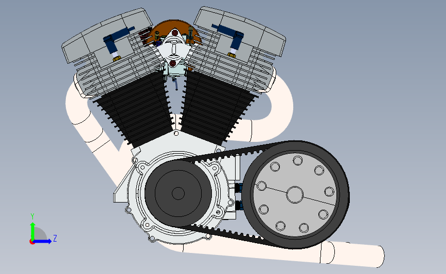 哈雷戴维森 Evo 发动机sw_SOLIDWORKS 2018_模型图纸下载 – 懒石网