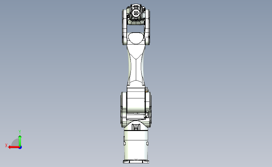 6 轴机器人C8-A1401C_asm 背面视图