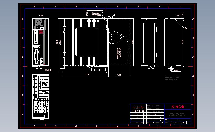 步科FD5系列驱动器图纸_CAD