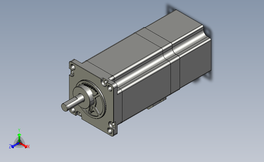 数字步进电机与驱动器 CM抱闸型57机座3D图