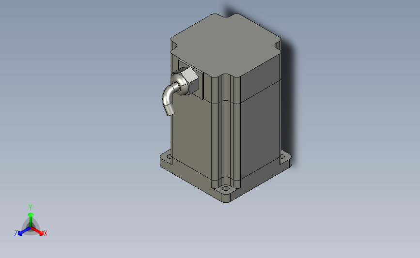 数字步进电机与驱动器 CM防水型86机座3D图