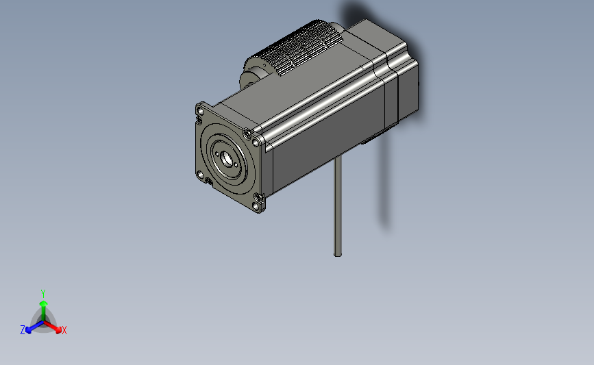 闭环步进电机与驱动器CME抱闸型60机座3D图