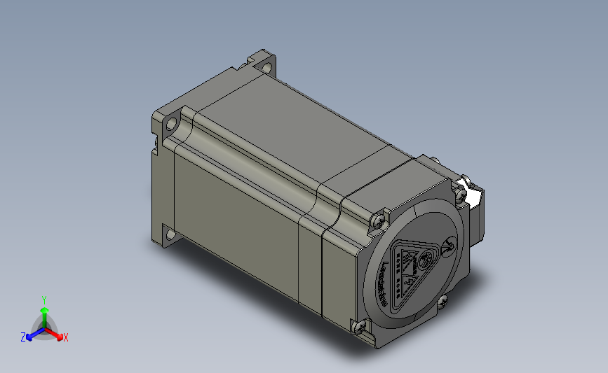 闭环步进电机与驱动器CME标准型57机座3D图
