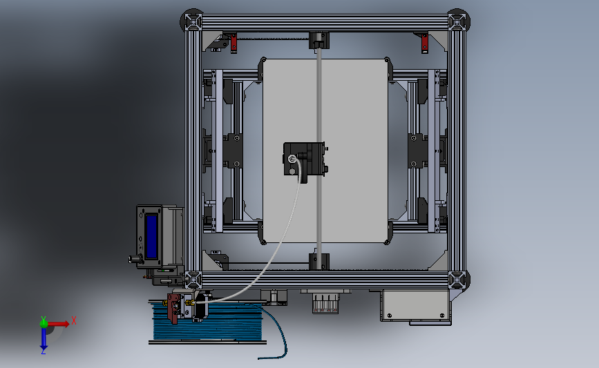 3D打印机超精细模型 俯视图