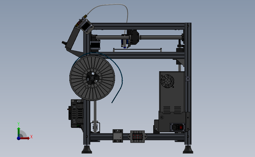 3D打印机超精细模型 正面视图