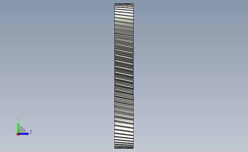 参数 PTC CREO 3 正齿轮和斜齿轮 左侧视图