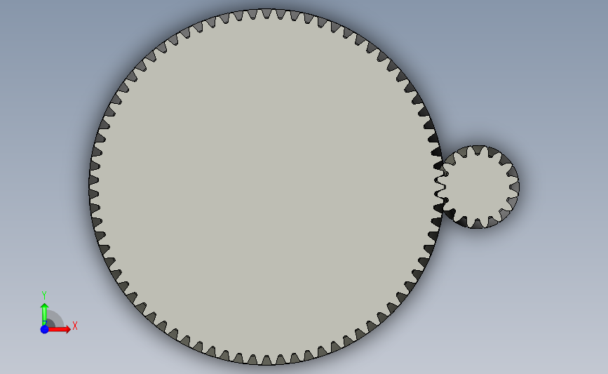 参数 PTC CREO 3 正齿轮和斜齿轮 正面视图
