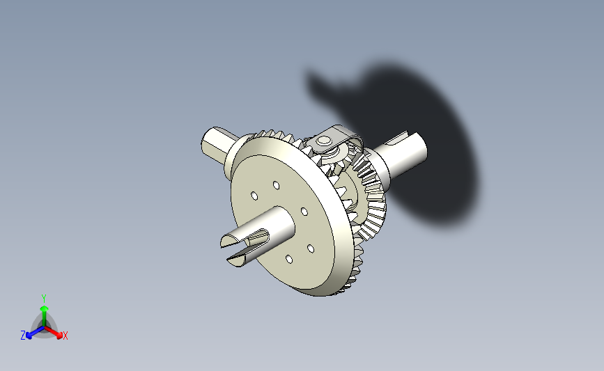 差速器汽车inventor step