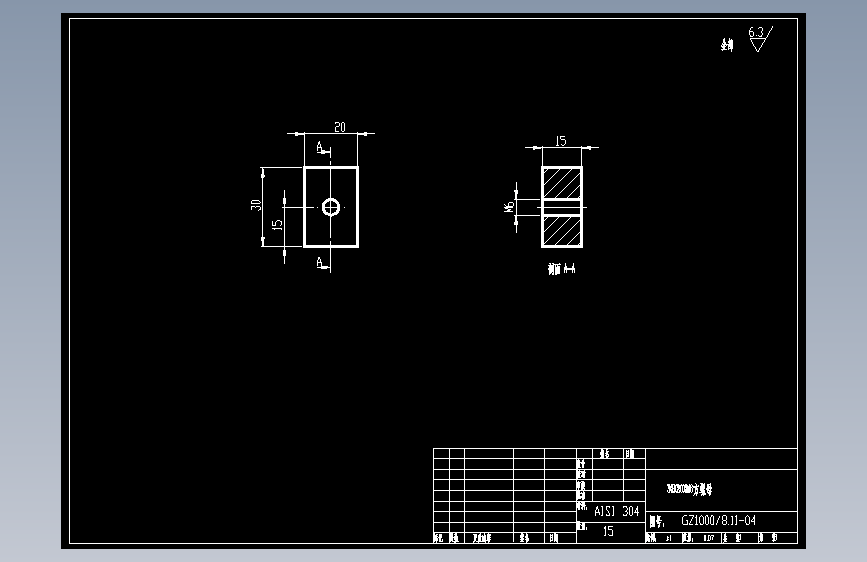 30X20XM6方螺母.dwg