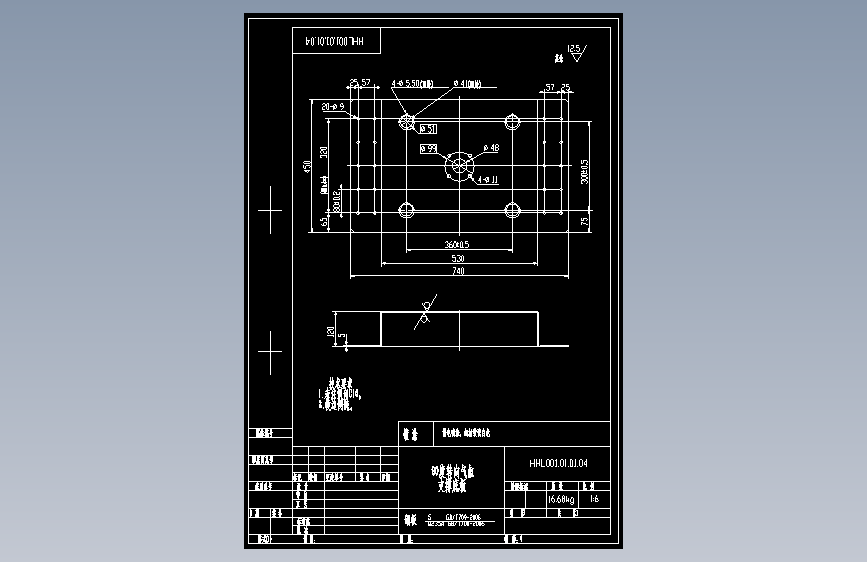 90度转向气缸支撑底板.dwg