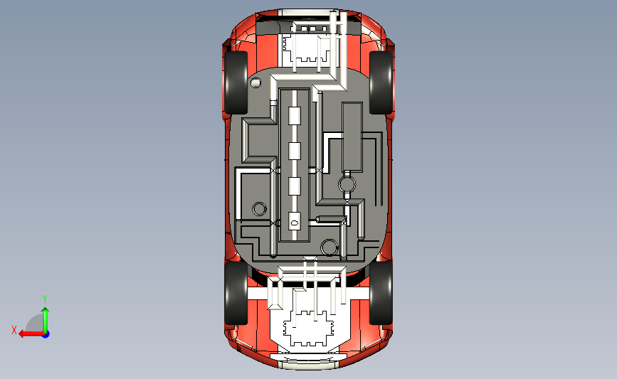 两厢车汽车mini cooper 背面视图