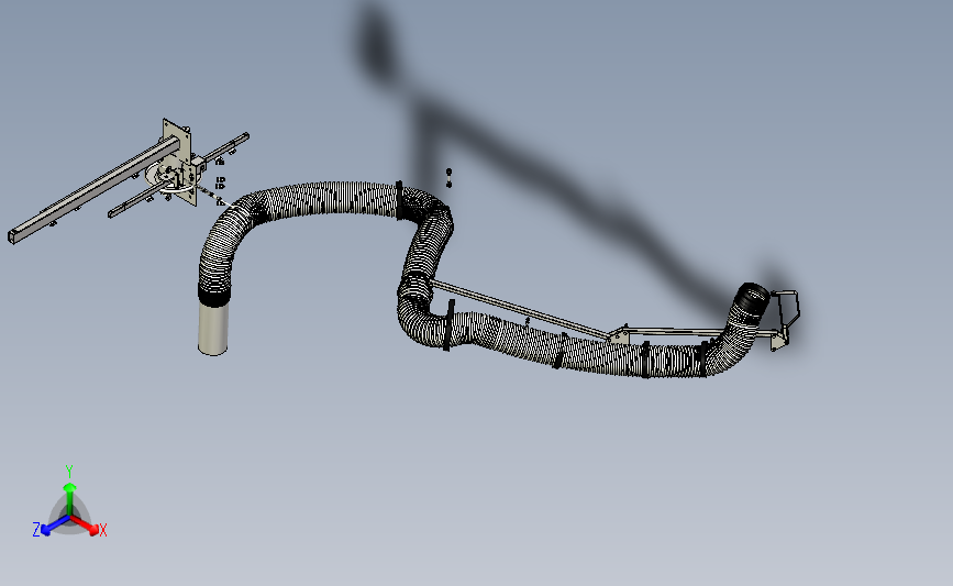 排烟臂 3D