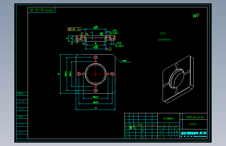 211171-01-24-05减速机法兰板.dwg