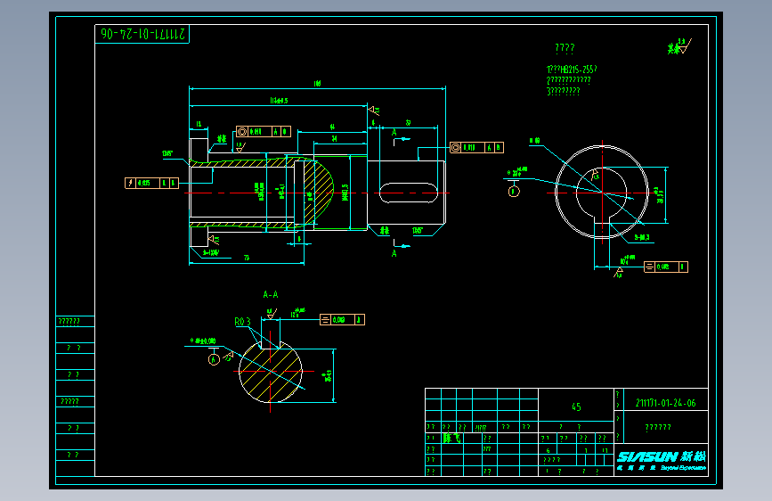 211171-01-24-06减速机传动轴.dwg