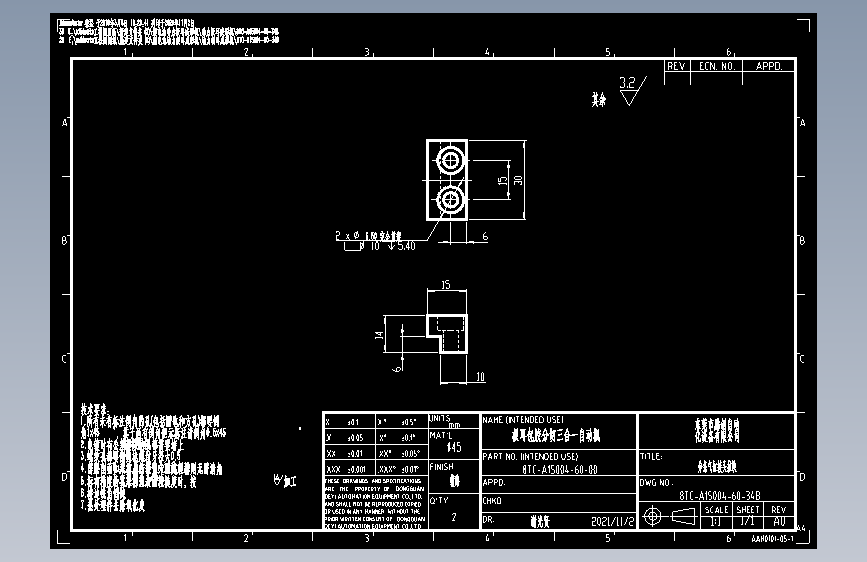 8TC-A15004-60-34B.dwg 主视图