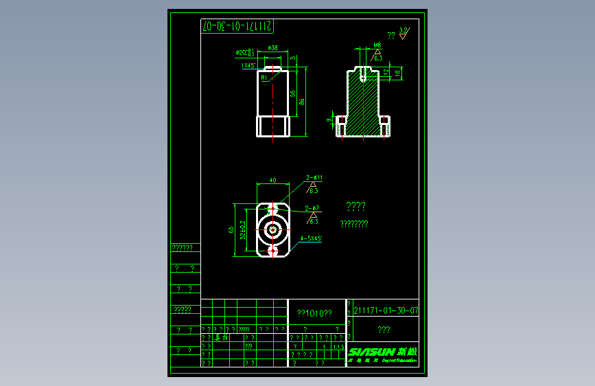 211171-01-30-07支撑杆.dwg