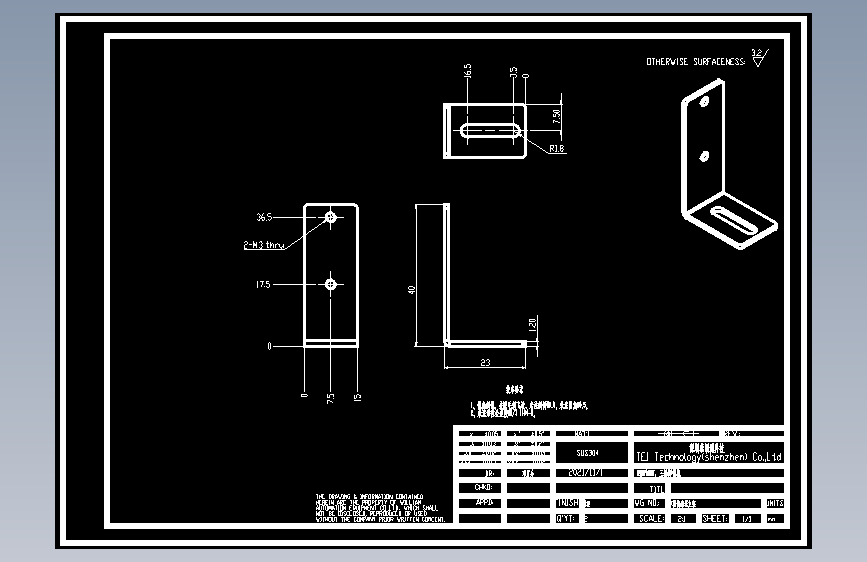 X轴传感器支架.dwg