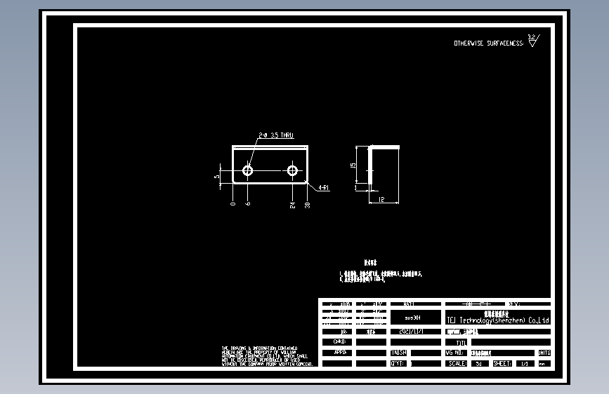 Z轴传感器感应片.dwg