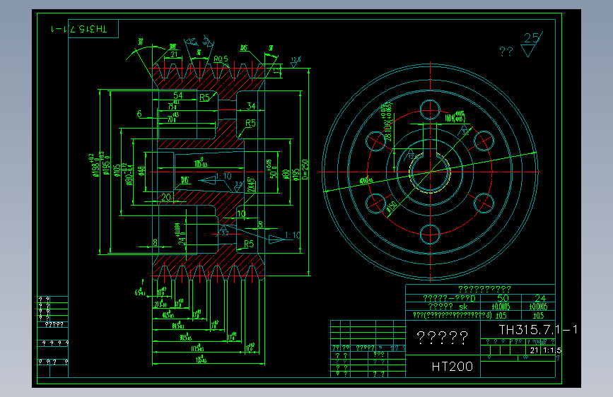 TH315.7.1-1三角皮带轮.DWG