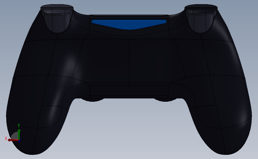 PS4控制手柄精美模型_SOLIDWORKS 2020_模型图纸下载 – 懒石网