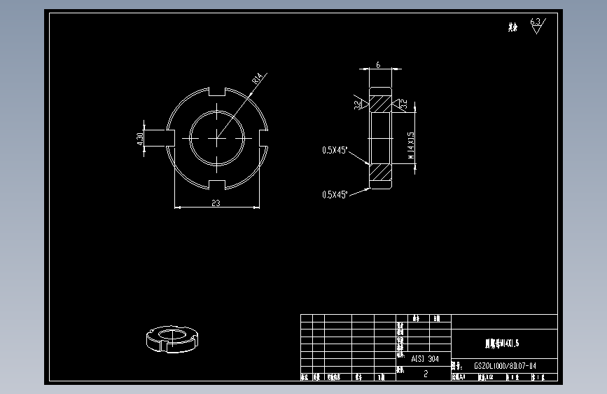 圆螺母M14X1.5.dwg