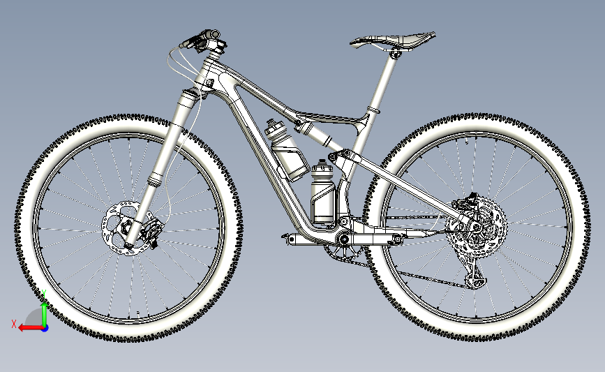 Cannondale Scalpel 2021 全碳纤维高级山地自行车 背面视图