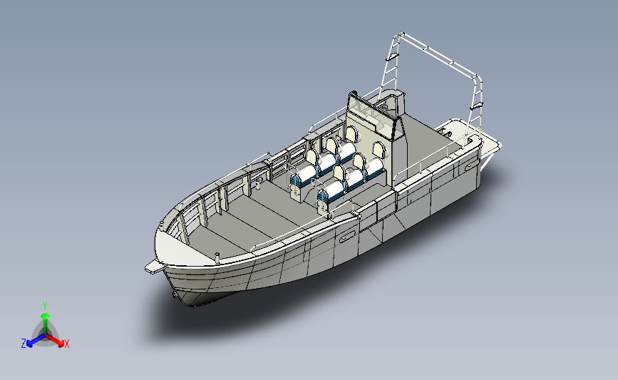 沿海水域监测监测船巡逻艇inventor