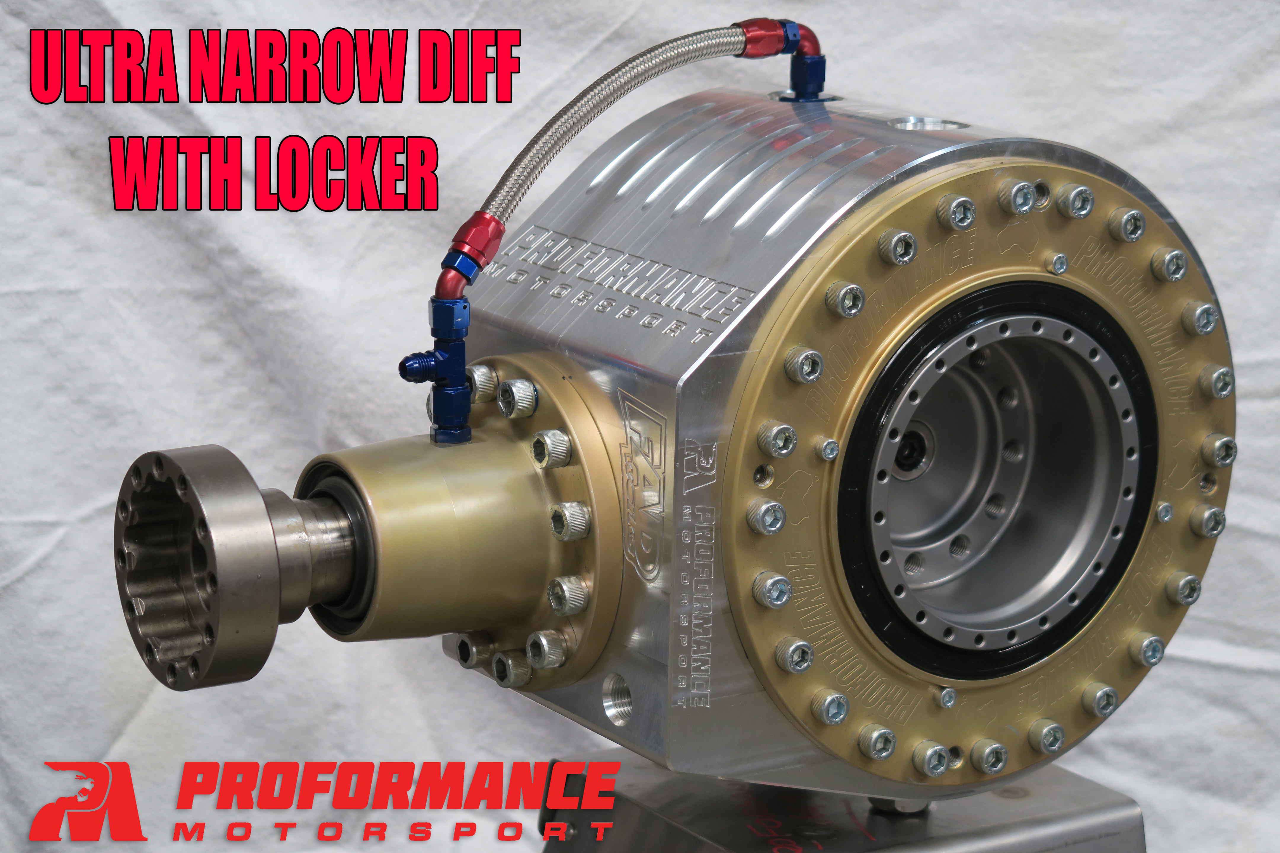 PROFORMANCE MOTORSPORT DANA 60 超窄差速器带内部 CV 接头,用于更长的车轴SW STEP