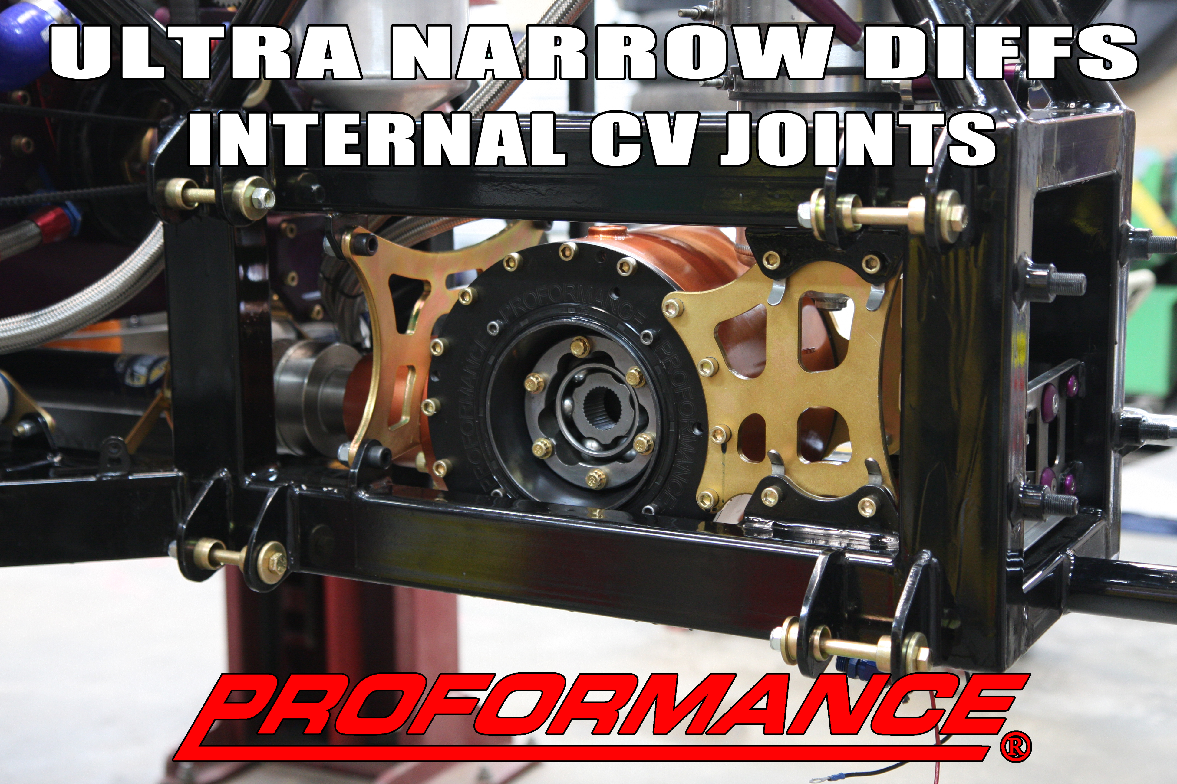 PROFORMANCE MOTORSPORT DANA 60 超窄差速器带内部 CV 接头,用于更长的车轴SW STEP