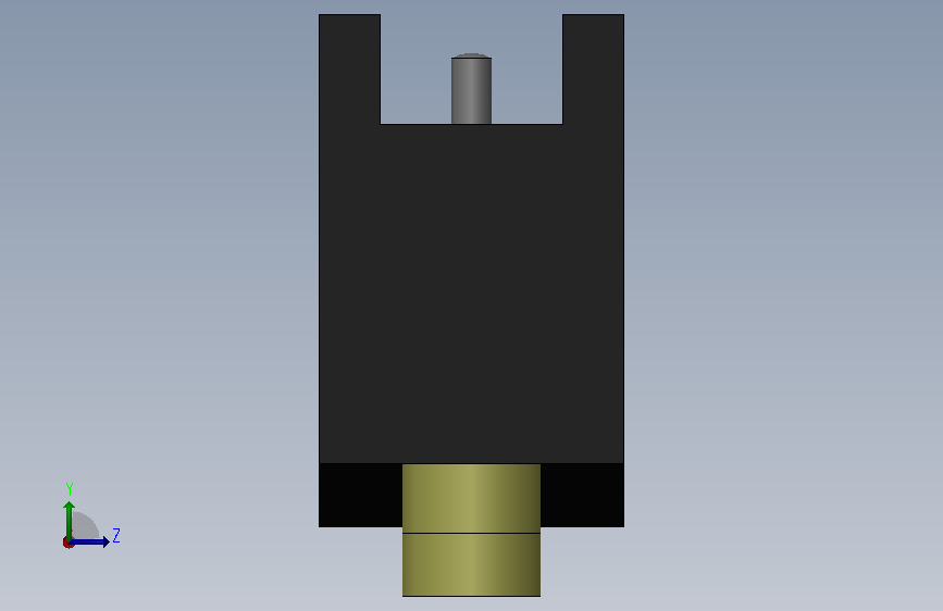 Z_01HW22_B_BASE.SLDPRT 左侧视图