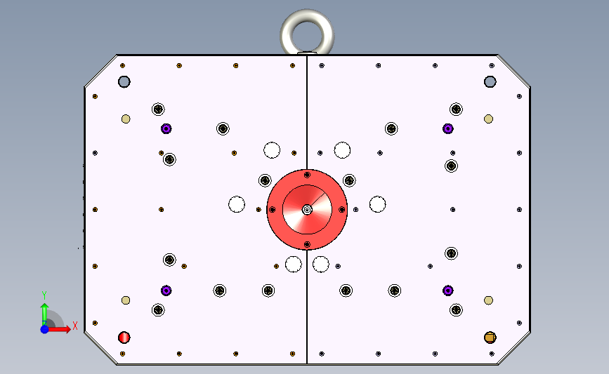 典型模具 正面视图