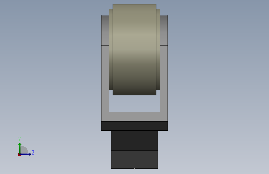 Z_15GL255_M19D_ACTUATOR.SLDPRT 左侧视图