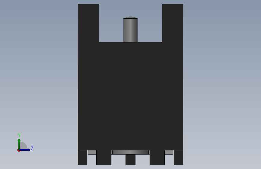 Z_15GM55_BASE.SLDPRT 左侧视图
