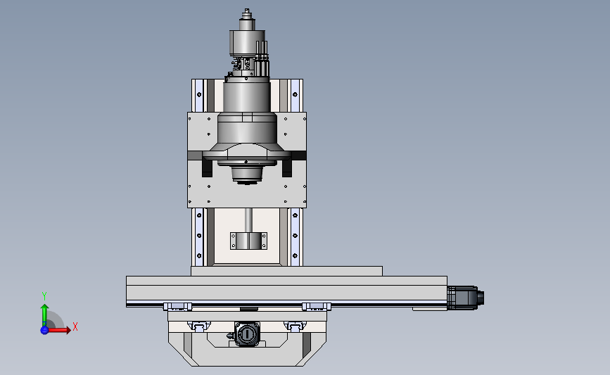 西门子3轴数控机床-vmc-cnc-500-800-500mm SW STEP IGES 正面视图