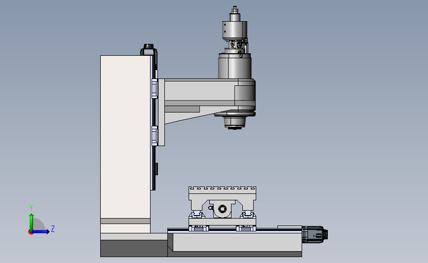 西门子3轴数控机床-vmc-cnc-500-800-500mm SW STEP IGES 左侧视图